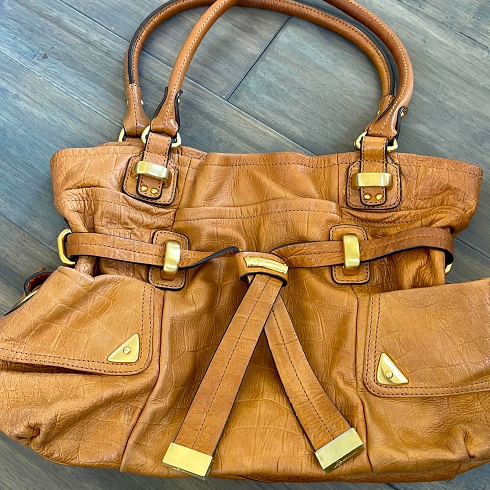 B. Makowsky Leather Handbag